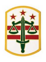 260th Military Police Brigade Combat Service I.D. Badge