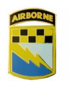 525th Battlefield Surveillance w/ Tab Combat Service I.D. Badge