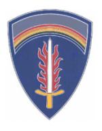 US Army Europe Combat Service I.D. Badge