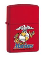 Marines The Few The Proud Zippo Lighter (Red Matte)