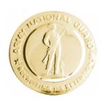 Army National Guard Recruiter Identification Badge (Gold)