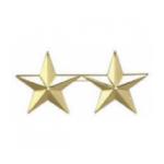 2 Star Rank Insignia Pin