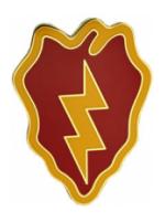 25th Infantry Division Combat Service I.D. Badge