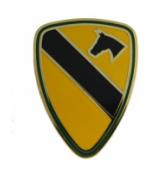 1st Cavalry Division Combat Service I.D. Badge