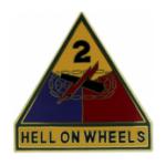 2nd Armored Division Combat Service I.D. Badge