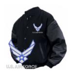 Varsity Legend Jacket (Black) with Air Force New Logo