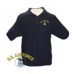 U.S. Air Force Wicking mesh Polo Shirt (Navy Blue)