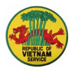 Republic of Vietnam Service (Back Patch)