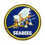Navy Seabees Round (Back Patch)