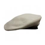 Military Beret (Leather Sweatband)(Off White)