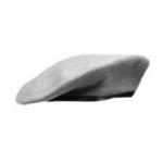 Military Beret (Leather Sweatband)(Gray)