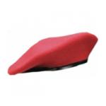 Military Beret  (Leather Sweatband)(Scarlet Red)
