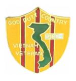 Vietnam Veteran Shield Pin