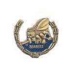 Seabees Wreath Cutout Pin