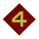 4th Marine Division Pin