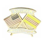 Vietnam Veteran Crossed Flag Pin