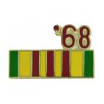 Vietnam Service Ribbon with 68 Pin