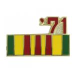 Vietnam Service Ribbon with 71 Pin