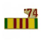 Vietnam Service Ribbon with 74 Pin