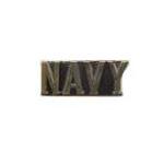 Navy Script Pin