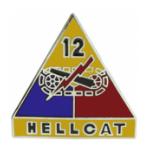 12th Armored Division Pin