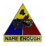 4th Armored Division Pin