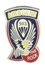 503rd Airborne Infantry Regiment Pin