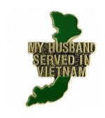 Vietnam My Husband Served Pin