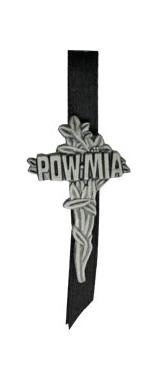 POW * MIA Cross with Ribbon Pin