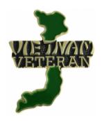 Vietnam Veteran Map Pin