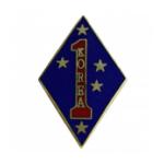1st Marine Division Korea Pin