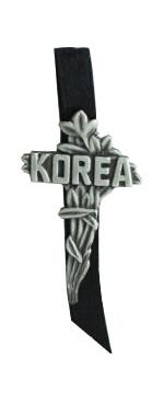 Korea Cross with Ribbon Pin