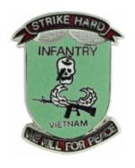 Infantry We Kill For Peace Pin