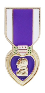 Purple Heart Medal (Hat Pin)