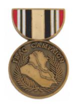 Iraq Campaign (Hat Pin)