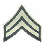 Army Corporal E-4 Pin (Gold on Green)