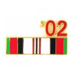 Afghanistan Service Ribbon with 02' Pin