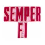 Marine Corps Semper Fi Script Pin