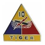10th Armored Division Pin
