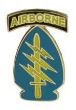 Special Forces Airborne Pin