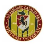 Vietnam Veteran 11th Armored Cavalry Pin