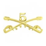5th Cavalry Crossed Sabers Pin