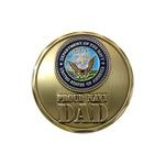 Proud Navy Dad Challenge Coin