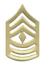 Marine Corps First Sergeant (Metal Chevron) (Dress)