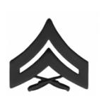 Marine Corps Corporal (Metal Chevron) (Subdued)