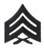 Marine Corps Sergeant (Metal Chevron) (Subdued)