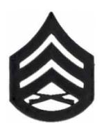 Marine Corps Staff Sergeant (Metal Chevron) (Subdued)