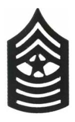 Marine Corps Sergeant Major (Metal Chevron) (Subdued)