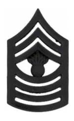 Marine Corps Master Gunnery Sergeant (Metal Chevron) (Subdued)