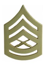 Marine Corps Gunnery Sergeant (Metal Chevron) (Dress)